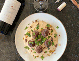 Lamb Kibbe with Rosemary Almonds & Pistachios