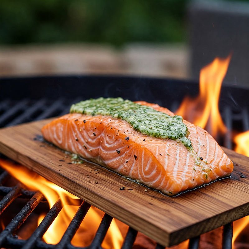 Cedar Plank Salmon with Meyer Lemon Compound Butter – Clif Family Winery
