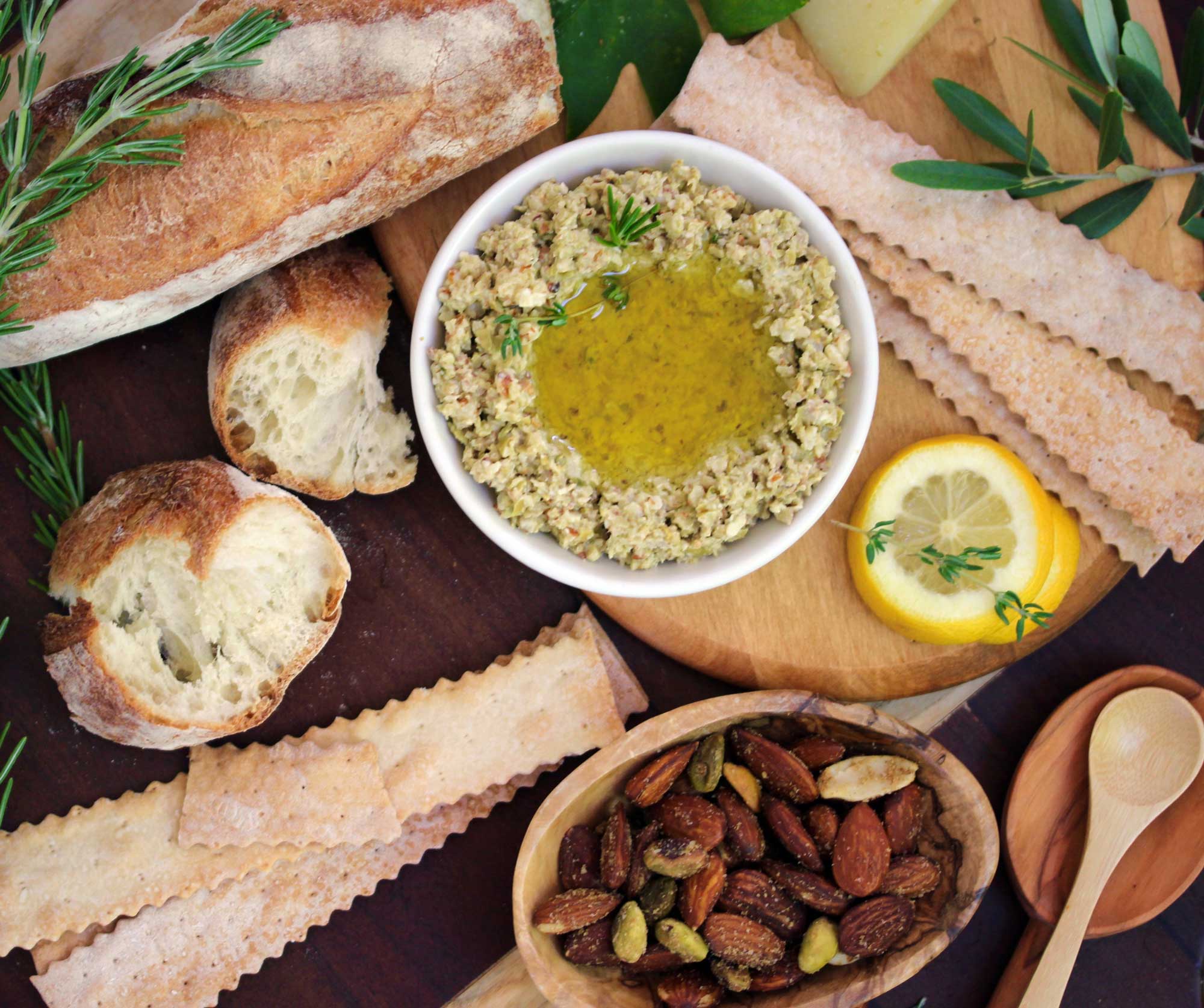 Rosemary Almond and Pistachio Green Olive Tapenade – Clif Family Winery