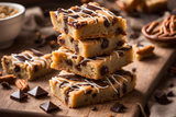 Cabernet Dark Chocolate Pretzel Blondies