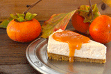 Clif Family Persimmon and Chevre Cheesecake|