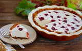 |No-bake Cheesecake with Plum Preserves