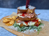 Monte Cristo Sandwich with Red Pepper Jam
