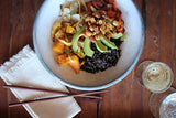 |Miso Glazed Roasted Vegetable Bowl with Tamari Nuts and Seeds
