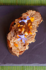Persimmon Agrodolce with Confit Duck Leg