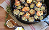 |Eggplant With Halloumi & Dukkah