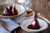 |Red Wine Poached Pears