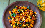 Winter Squash with Swiss Chard & Smoked Spanish Pimenton Almonds
