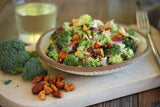 Broccoli, Bacon and BBQ Walnut & Almond Salad - Clif Family Winery