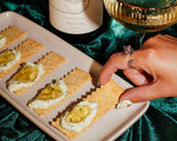 Chive Goat Cheese Flatbread with White Wine Jelly - Clif Family Winery
