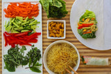 Fresh Spring Rolls with Hot Honey Cashews and Peanuts - Clif Family Winery
