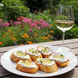 Herbed Goat Cheese Crostini with Clif Family White Wine Jelly - Clif Family Winery