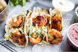 Shrimp Tacos with Green Apple Salsa Verde - Clif Family Winery