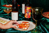 Tart Cherry Crisp with Fromage Blanc, BBQ Walnuts & Almonds and Strawberry Jam - Clif Family Winery