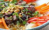 Vietnamese Style Noodles with Grilled Sweet and Spicy Beef - Clif Family Winery