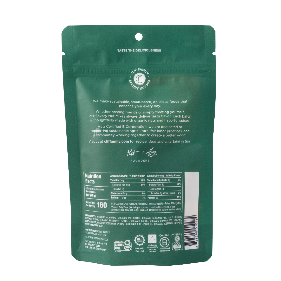 Organic Rosemary Almonds & Pistachios